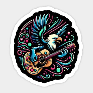 Melodic Eagle Serenade Sticker